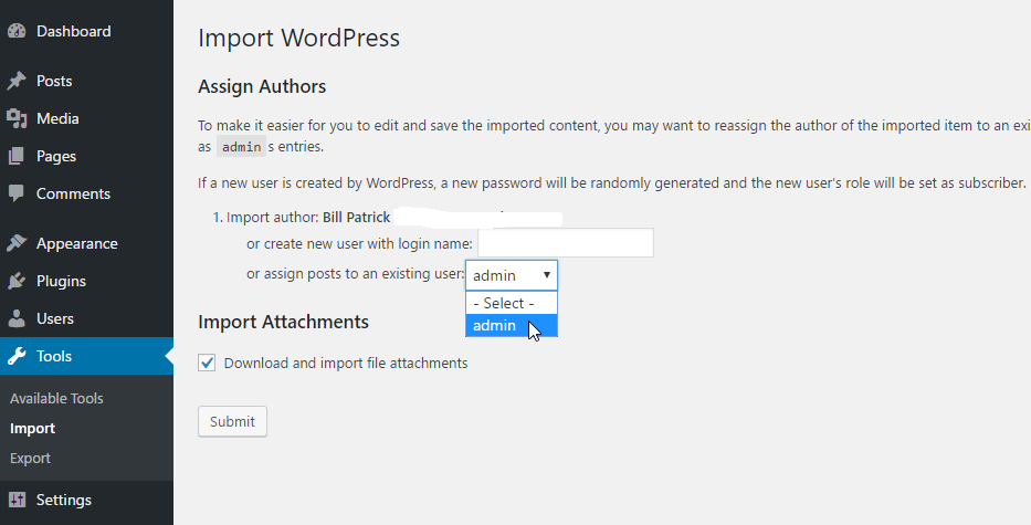 WordPress Content Importer